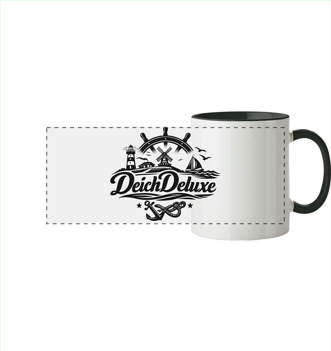 DeichDeluxe - Panorama Becher zweifarbig