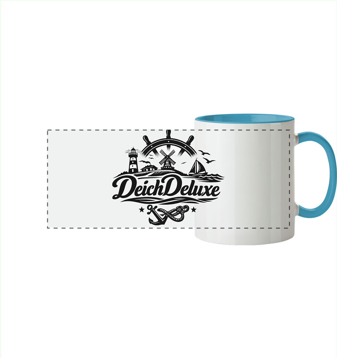 DeichDeluxe - Panorama Becher zweifarbig