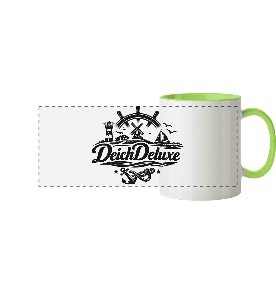 DeichDeluxe - Panorama Becher zweifarbig