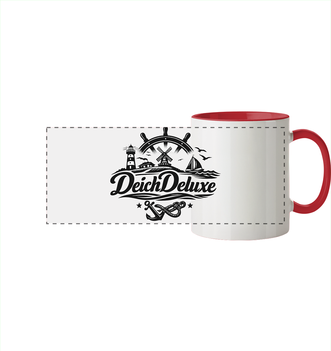 DeichDeluxe - Panorama Becher zweifarbig