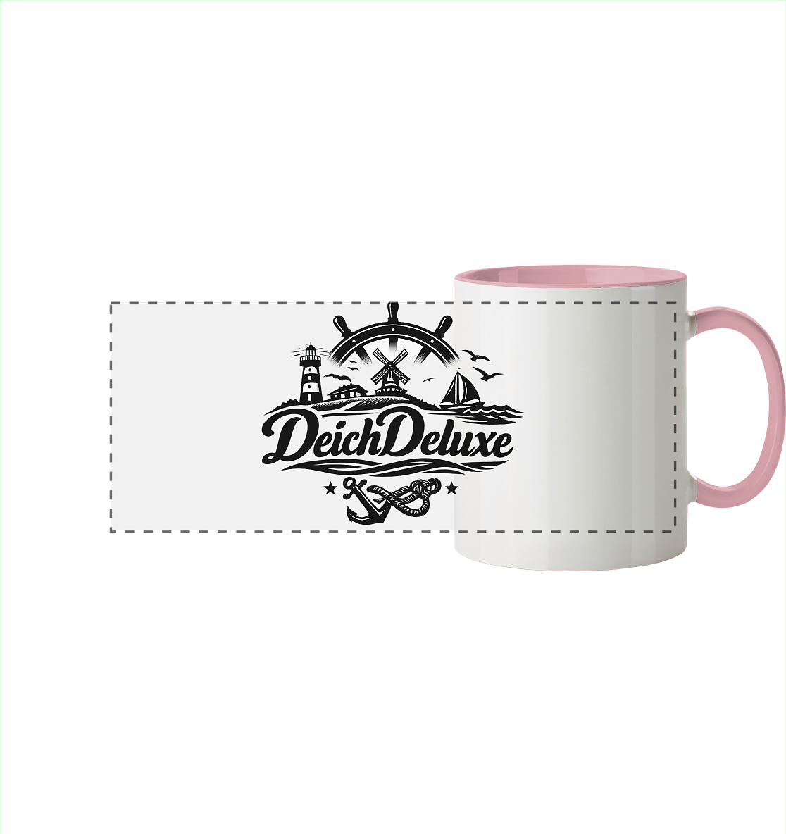 DeichDeluxe - Panorama Becher zweifarbig