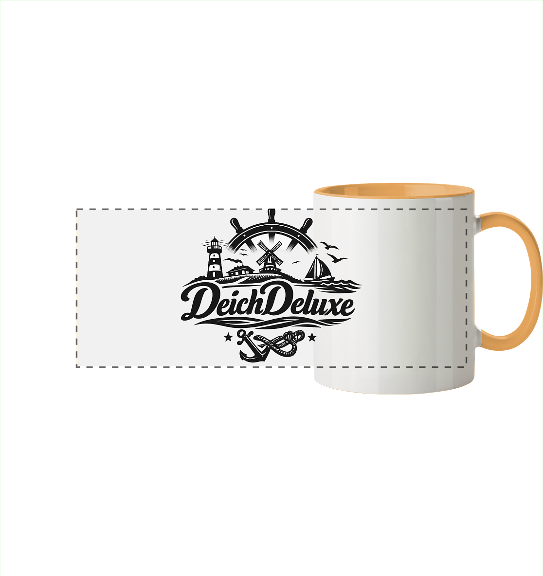 DeichDeluxe - Panorama Becher zweifarbig